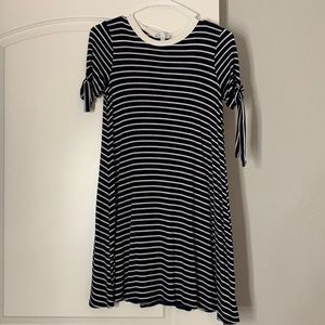 Moa Moa Soft Rayon Blend T shirt striped Dress